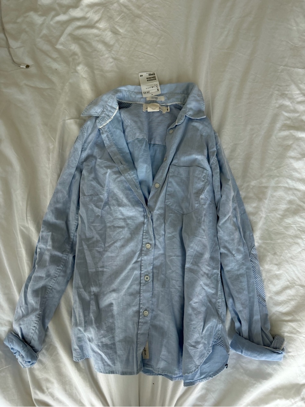 H&M Light Blue Women's Button-Down Shirt